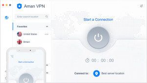 Aman VPN - náhled