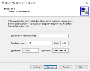 Oracle-MySQL Sync - náhled