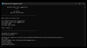 Disable Search Box Suggestions - náhled