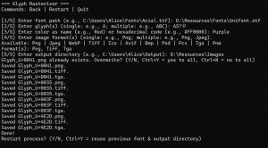 Glyph Rasterizer - náhled