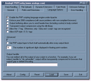 AnalogX PHPConfig - náhled