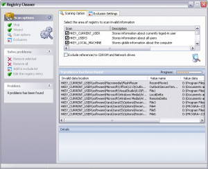 Quemix Registry Cleaner - náhled