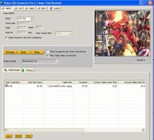 VideoEdit Converter Pro - náhled