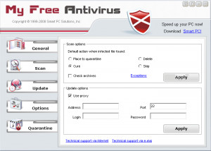My Free Antivirus - náhled