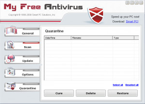 My Free Antivirus - náhled