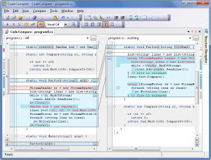 Devart Code Compare - náhled