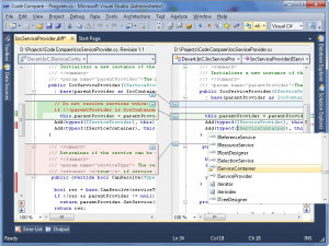 Devart Code Compare - náhled