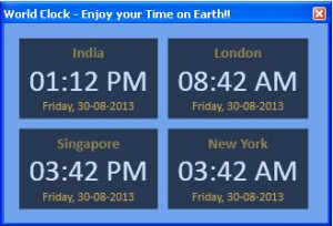 Cool World Clock - náhled