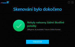 F-Secure Online Scanner - náhled