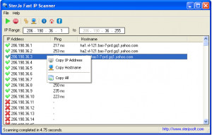 SterJo Fast IP Scanner - náhled