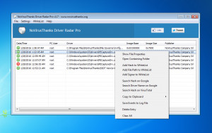 NoVirusThanks Driver Radar Pro - náhled