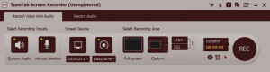 TuneFab Screen Recorder - náhled