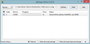 MiFlash - náhled