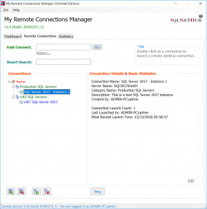 My Remote Connections Manager - náhled