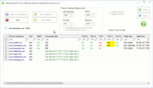 SSL Certificate Scanner - náhled