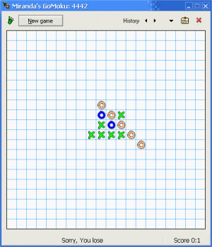 GoMoku game - náhled