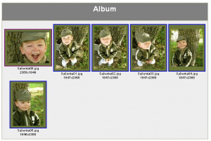 HTML Album Creator - náhled
