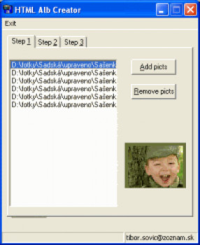 HTML Album Creator - náhled