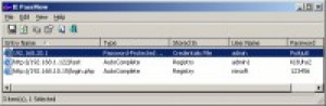 IE PassView - náhled