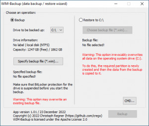 WIM-Backup - náhled