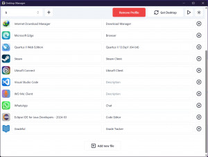 Desktop Manager - náhled