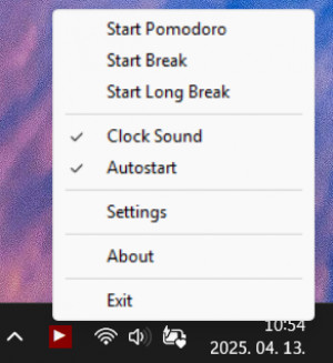 Pomodoro Timer - náhled