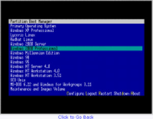 Partition Boot Manager - náhled