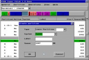 Super Fdisk - náhled
