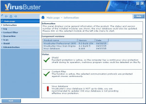 VirusBuster Professional 2006 - náhled