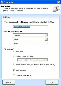 Automatic Print Email - náhled