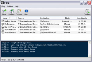 Fling FTP Software - náhled