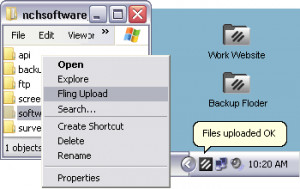 Fling FTP Software - náhled