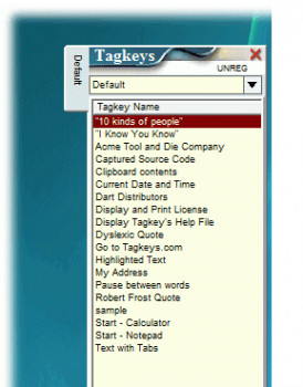 Tagkeys - náhled