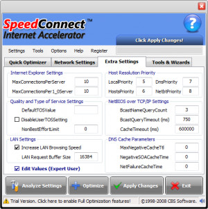 SpeedConnect Internet Accelerator - náhled