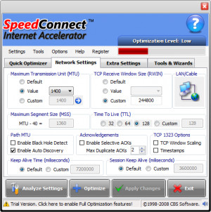 SpeedConnect Internet Accelerator - náhled