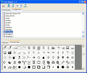 FontViewer - náhled