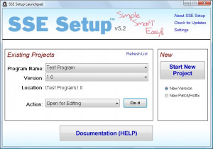 SSE Setup - náhled