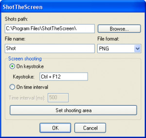 ShotTheScreen - náhled