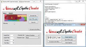 Nomesoft CaptchaCreator - náhled