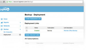 LogMeIn Backup - náhled