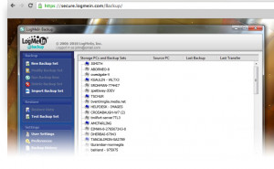 LogMeIn Backup - náhled