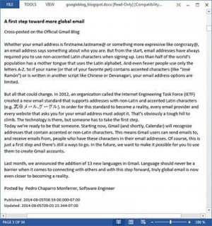 Blogspot To Doc - náhled