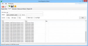 Free Registry Editor - náhled