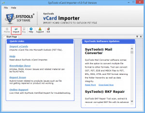 SysTools vCard Importer - náhled