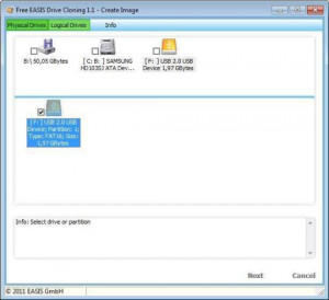 Free EASIS Drive Cloning - náhled