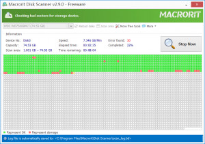 Macrorit Disk Scanner - náhled