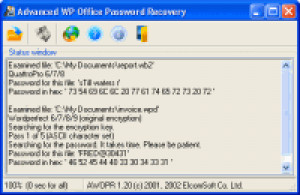 Advanced WordPerfect Office Password Recovery - náhled