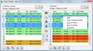 Abonsoft Folder Compare - náhled
