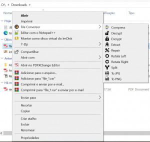 File Conversor - náhled