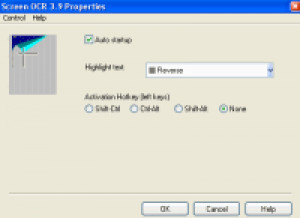 Screen OCR - náhled